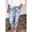 Ripped Star Print Mid Waist Jeans