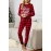 Christmas Plaid Letter Print Long Sleeve Top and Pants Loungewear